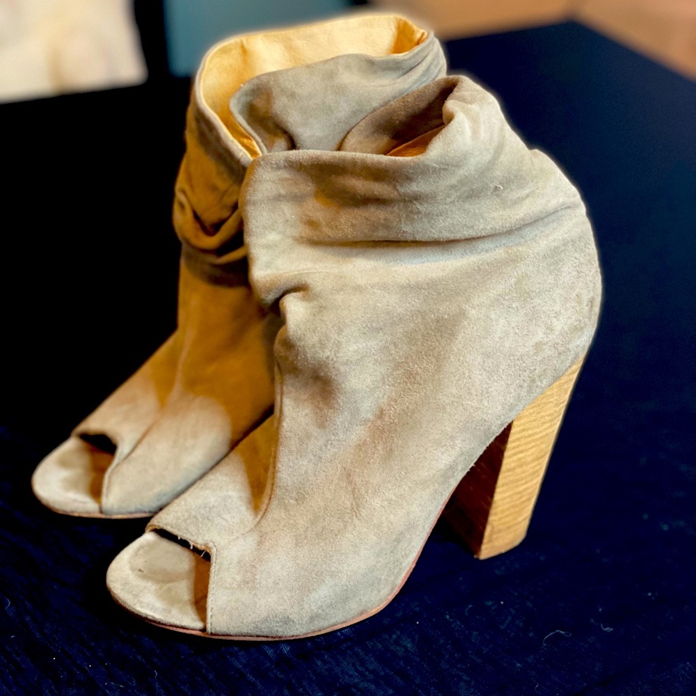 Tan booties